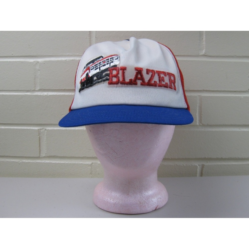 Vintage 80s Chevy Blazer Trucker Hat Snapback Cap Chevrolet Auto Truck